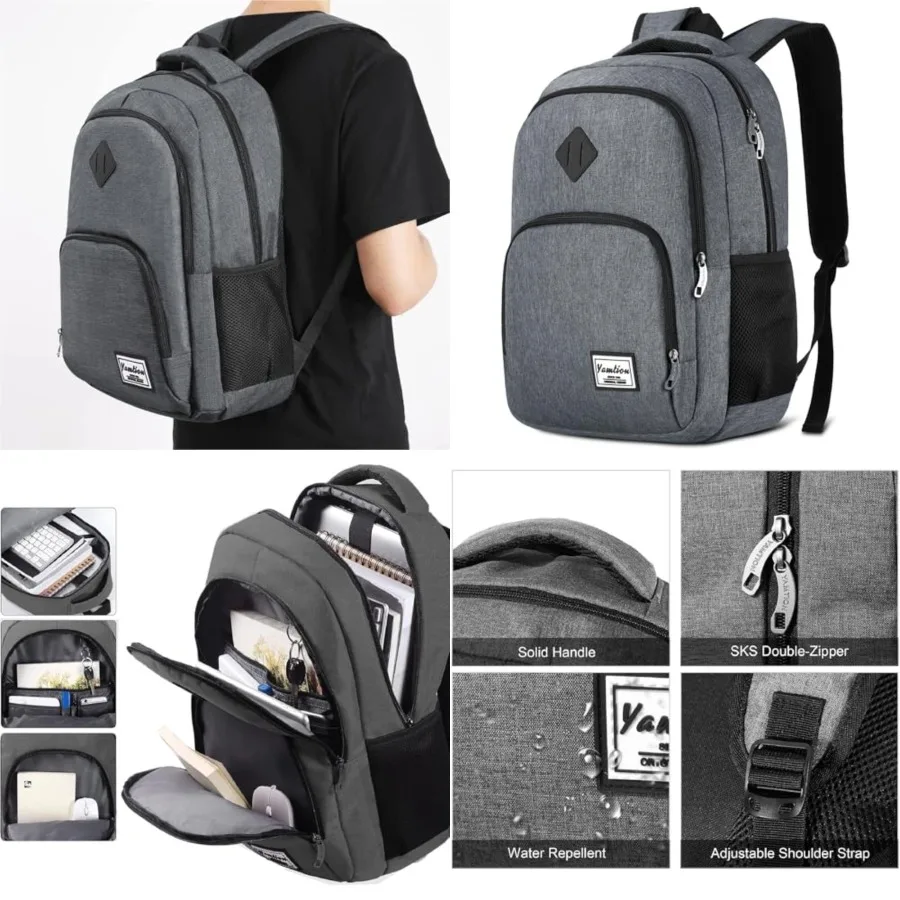 Travel Backpack for Men and Women, School Bookbag for Teenager, Computer Backpack with USB Charging port for Business Work Coll
Travel Backpack for Men and Women, School Bookbag for Teenager, Computer Backpack with USB Charging port for Business Work Coll
