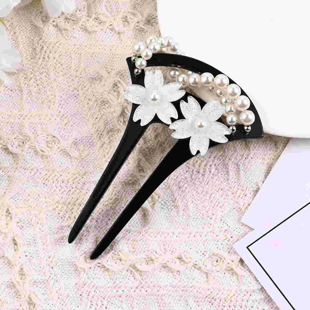 Vintage Hair Stick Ancient Acrylic Flower U-Shaped Hairpin with Pearl Hair Accessories (Black) women hairpin
Vintage Hair Stick Ancient Acrylic Flower U-Shaped Hairpin with Pearl Hair Accessories (Black) women hairpin