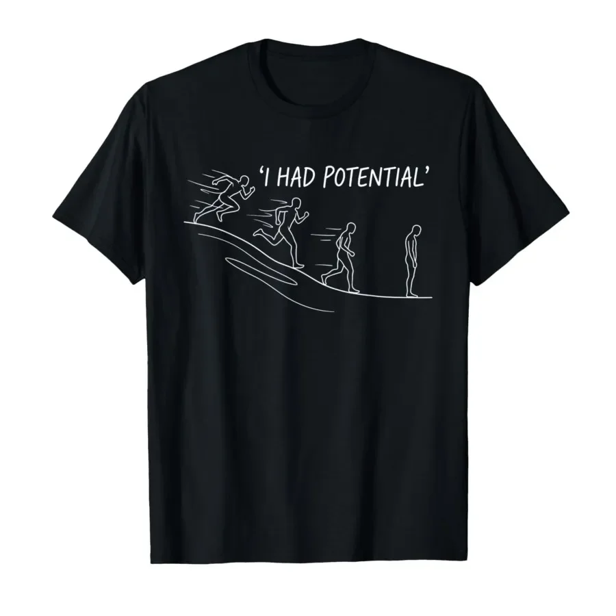 Funny I Had Potential Sarcastic Humor Quote Relatable Life T-shirt For Men Women 100% Cotton T Shirts Short Sleeve Tops 0403-1
Funny I Had Potential Sarcastic Humor Quote Relatable Life T-shirt For Men Women 100% Cotton T Shirts Short Sleeve Tops 0403-1