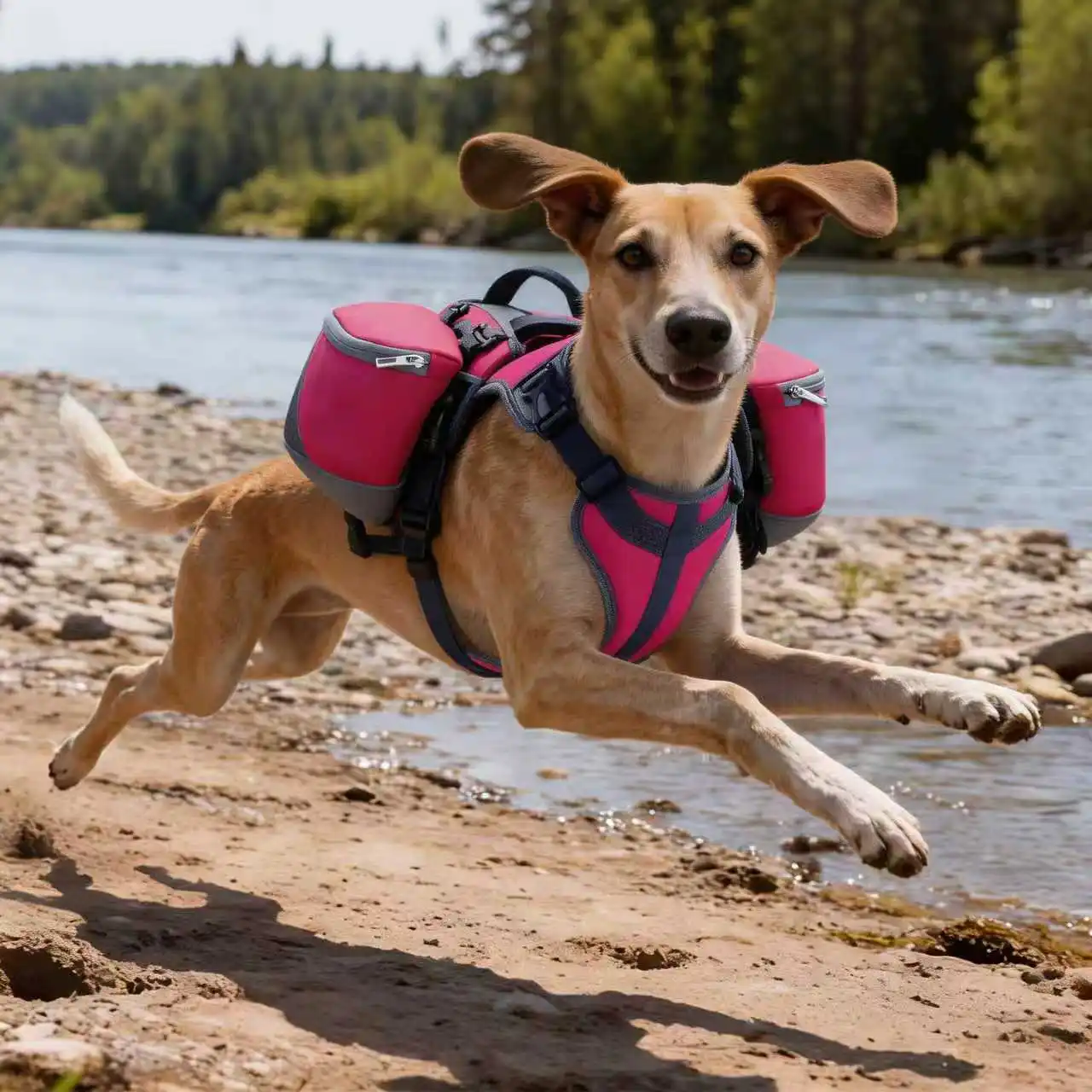 Adjustable Backpack Saddle Bag Harness for Dogs Lightweight Pet Carrier for Outdoor Training Travel Camping Hiking
Adjustable Backpack Saddle Bag Harness for Dogs Lightweight Pet Carrier for Outdoor Training Travel Camping Hiking