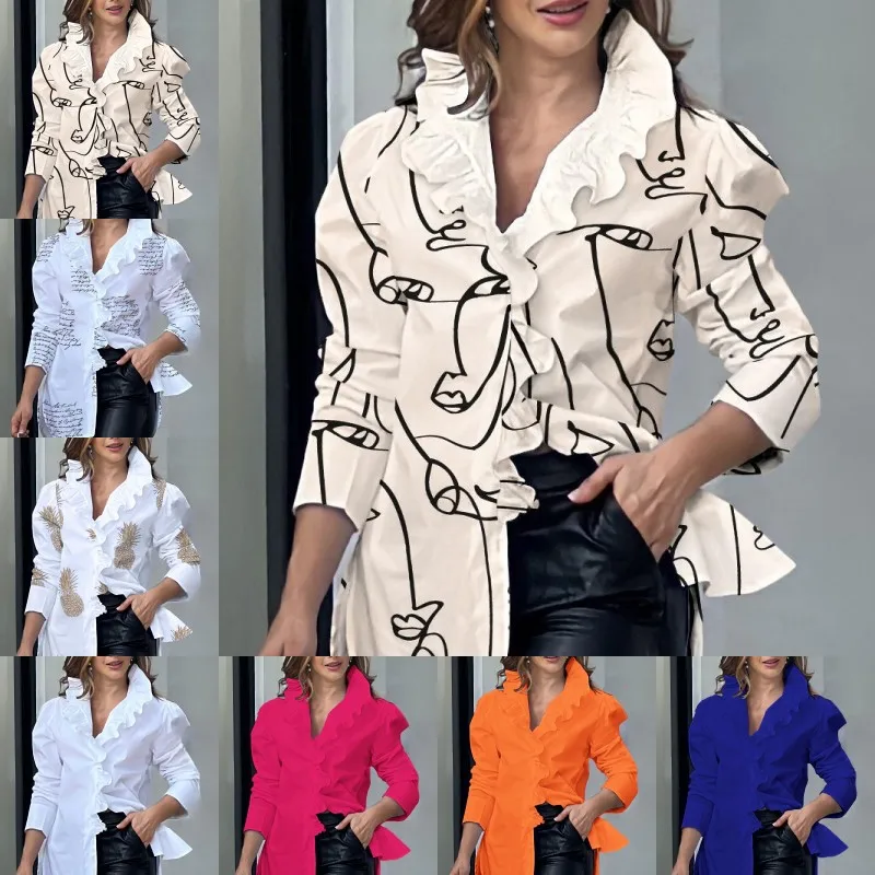 Abstract Print Puffy Sleeve Long Sleeve Shirt Women's Casual Style Polyester Fabric Bubble Sleeve Blouse Regular Fit Shirt
Abstract Print Puffy Sleeve Long Sleeve Shirt Women's Casual Style Polyester Fabric Bubble Sleeve Blouse Regular Fit Shirt