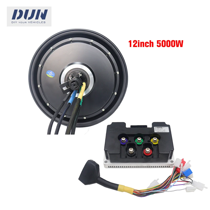 YUMA 12*3.5 inch 5000w 110kmh 72v 50H High Speed Electric Motorcycle Hub Motor with ND72680 Controller
YUMA 12*3.5 inch 5000w 110kmh 72v 50H High Speed Electric Motorcycle Hub Motor with ND72680 Controller
