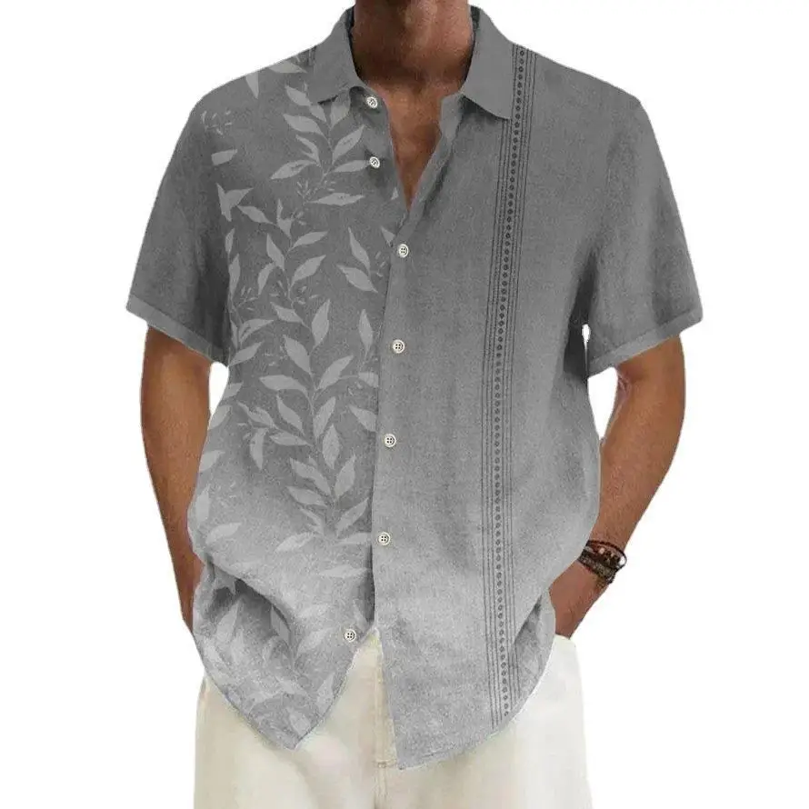 Summer New Men's Fashion Trend Hawaiian Short Sleeved Shirt 3D Minimalist Vacation Beach Shirt Men Clothing
Summer New Men's Fashion Trend Hawaiian Short Sleeved Shirt 3D Minimalist Vacation Beach Shirt Men Clothing
