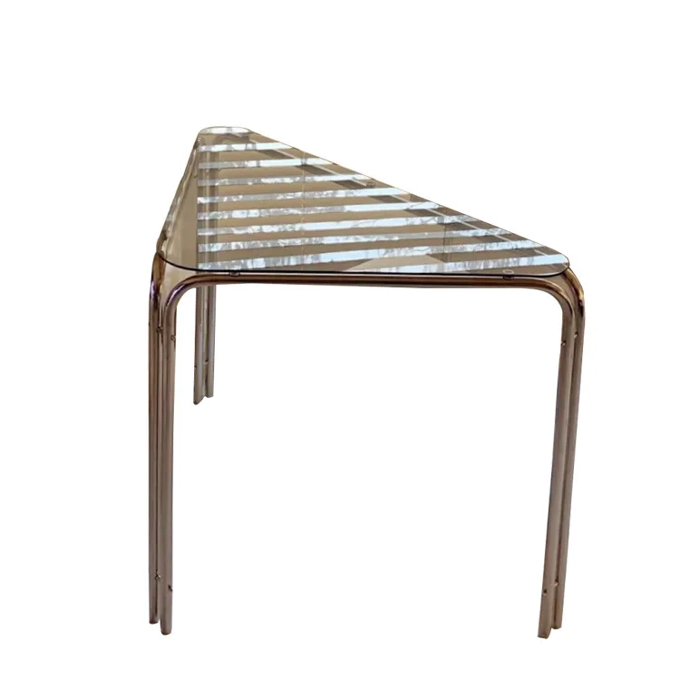 304 stainless steel ultra-white glass coffee table, simple medieval edge table
304 stainless steel ultra-white glass coffee table, simple medieval edge table