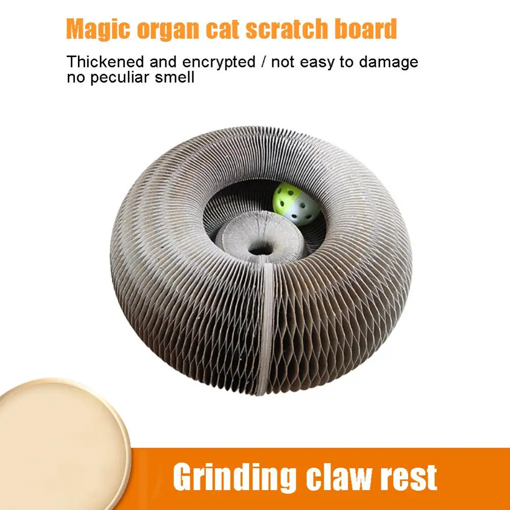 Scratching Board Toy Cat Grinding Claw Foldable Creative Household Pet Accessories Cat Toy Paper Organ With Bell Universal
Scratching Board Toy Cat Grinding Claw Foldable Creative Household Pet Accessories Cat Toy Paper Organ With Bell Universal