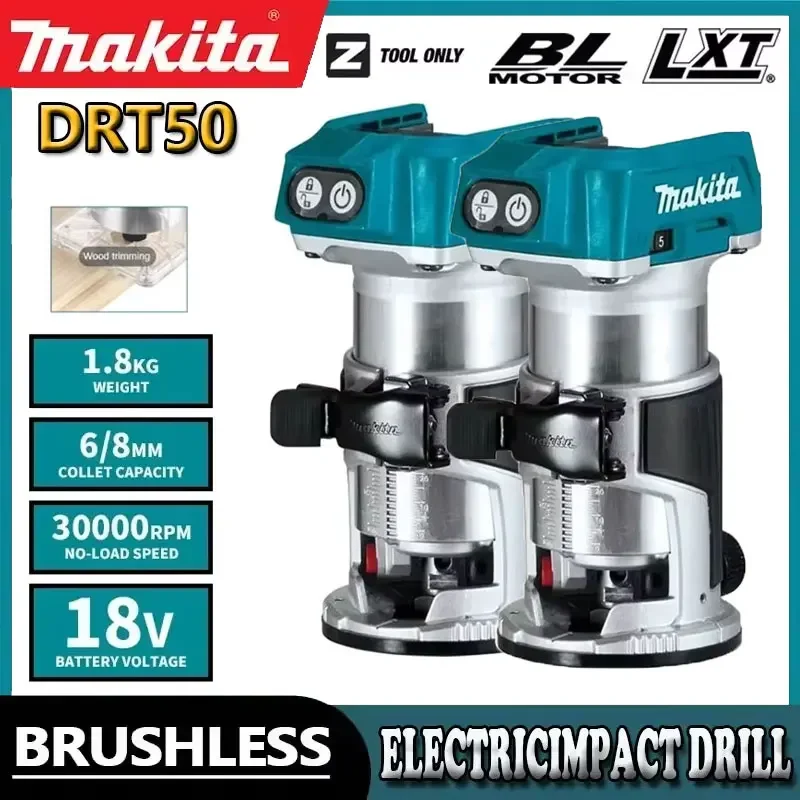 Makita DRT50 Original Cordless Trimmer Rechargeable Trimming Machine Brushless Slotting Tool Milling Woodwork Engraving Machine
Makita DRT50 Original Cordless Trimmer Rechargeable Trimming Machine Brushless Slotting Tool Milling Woodwork Engraving Machine