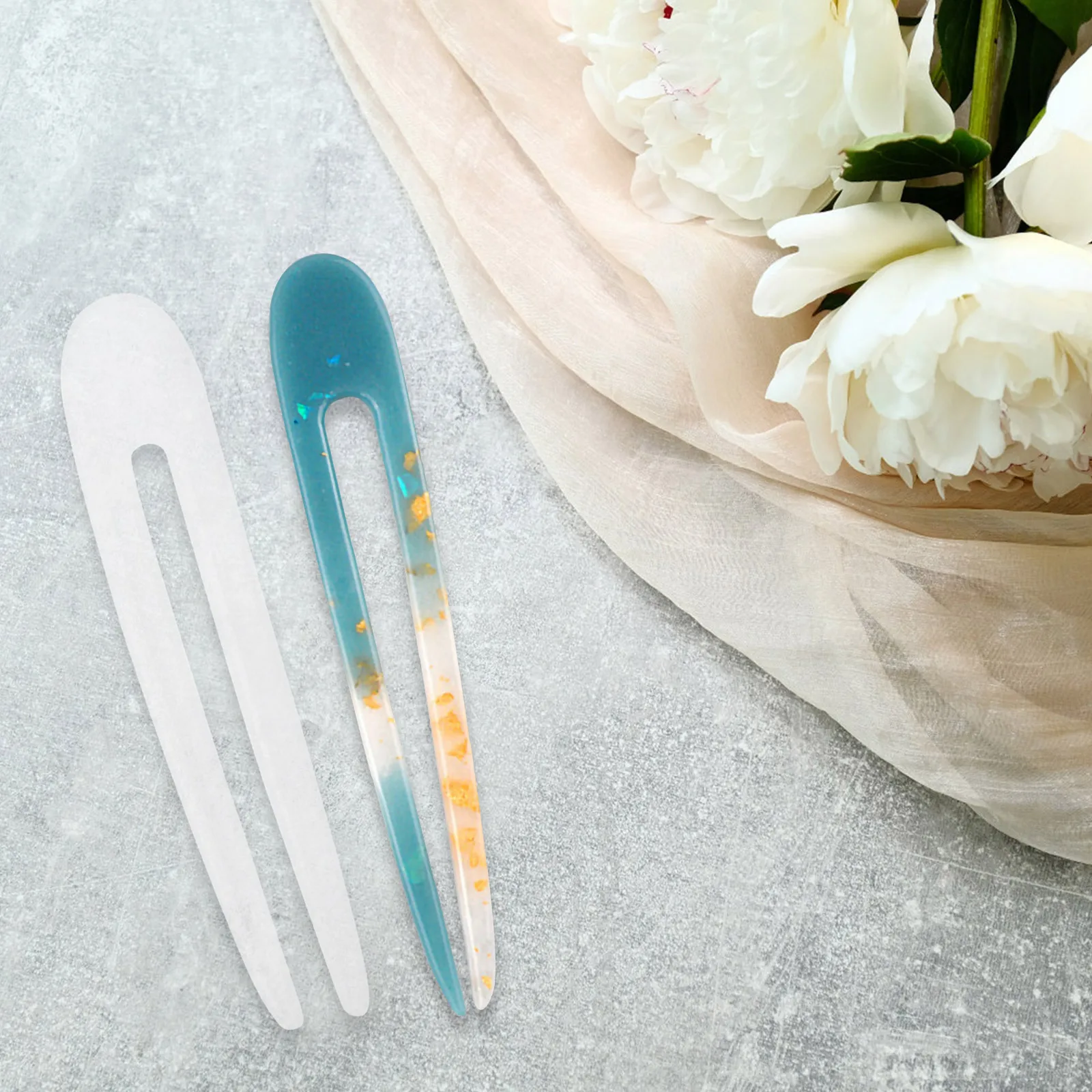 3pcs Crystal Drip Hairpin Mold Silicone Flexible Transparent Easy Demould Hair Stick Casting Molds Jewelry
3pcs Crystal Drip Hairpin Mold Silicone Flexible Transparent Easy Demould Hair Stick Casting Molds Jewelry