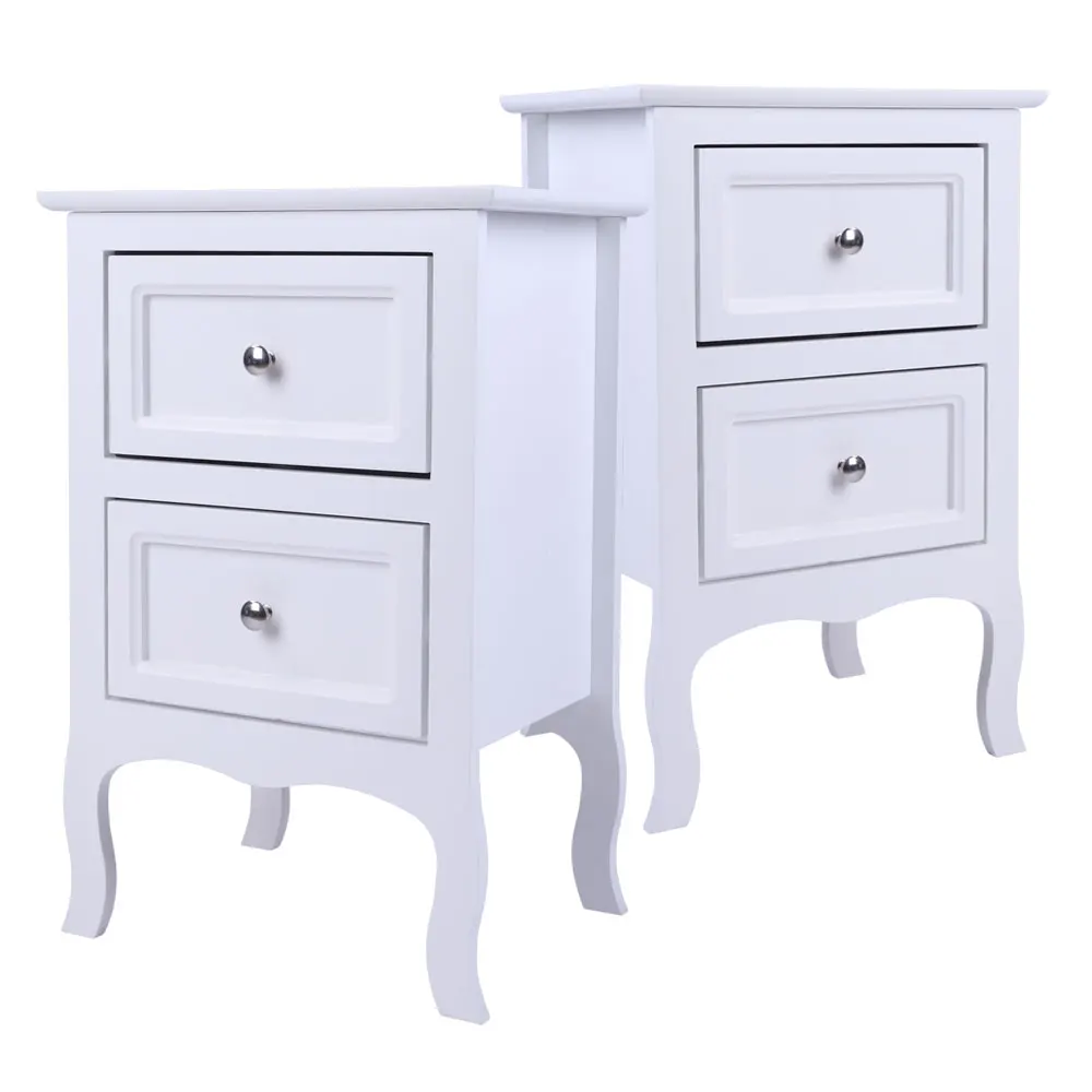 2pcs Country Style Two-Tier Night Tables Large Size White
2pcs Country Style Two-Tier Night Tables Large Size White