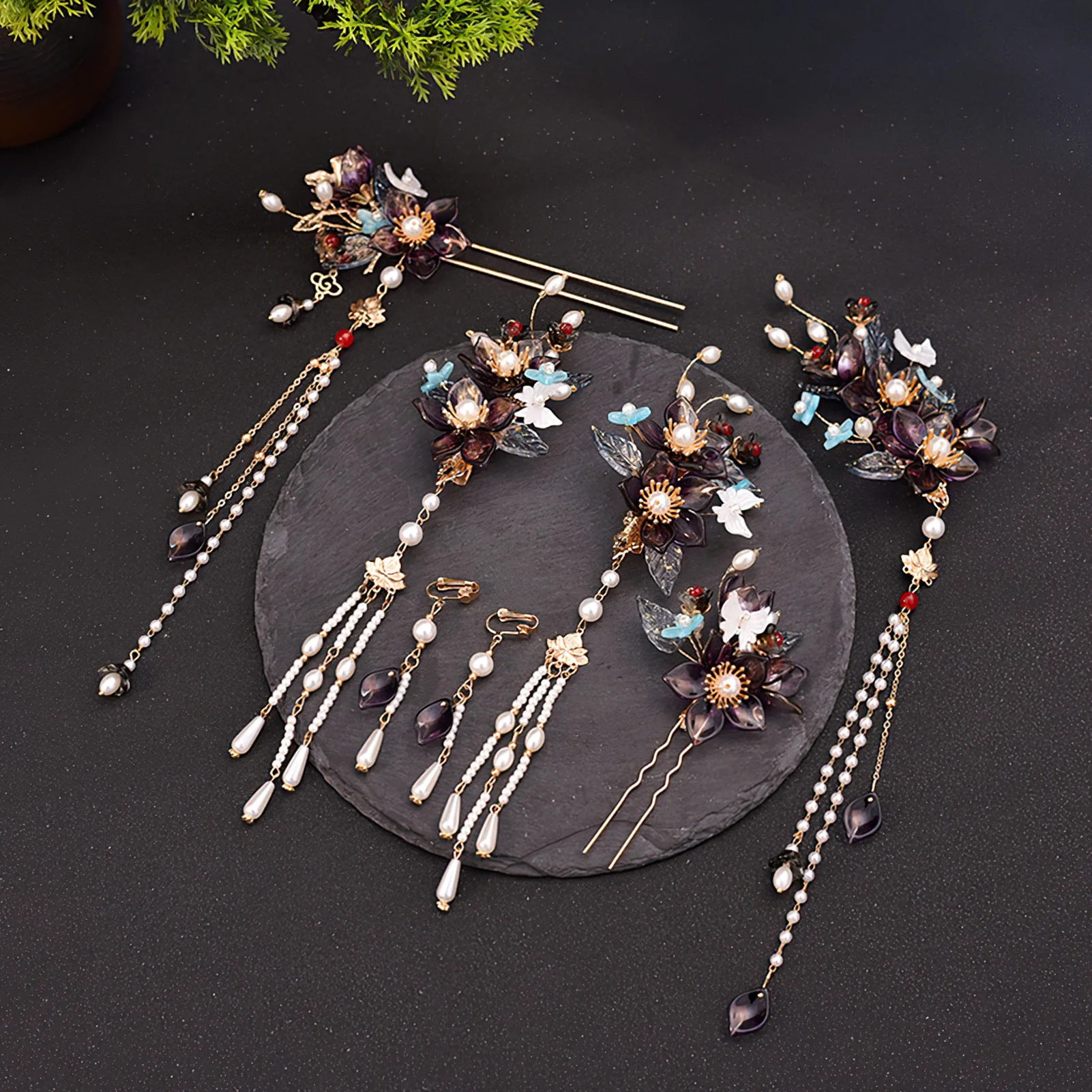 Ancient Court Style Hair Crown Hairpin Earrings Flower Hair Stick Chopstick Chinese Hanfu Hair Accessories Vintage Jewelry Sets
Ancient Court Style Hair Crown Hairpin Earrings Flower Hair Stick Chopstick Chinese Hanfu Hair Accessories Vintage Jewelry Sets