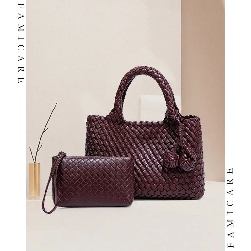 Minimalist Women Woven PU Leather Tote Bag With Small Purse 2Pcs Set Vintage Casual Lady Shopping Crossbody Bags Fashion Handbag
Minimalist Women Woven PU Leather Tote Bag With Small Purse 2Pcs Set Vintage Casual Lady Shopping Crossbody Bags Fashion Handbag