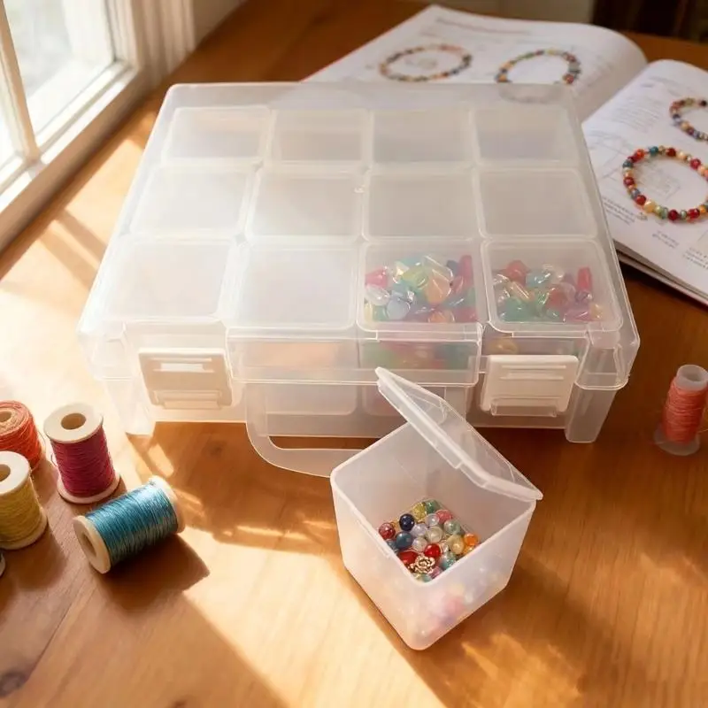 Органайзер для бисера с 12 отделениями, прозрачный пластиковый ящик для хранения бусин с крышкой для хранения принадлежностей
Органайзер для бисера с 12 отделениями, прозрачный пластиковый ящик для хранения бусин с крышкой для хранения принадлежностей