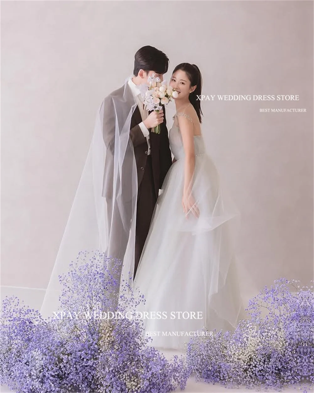 XPAY Simple Spaghetti Strap A Line Korea Evening Dresses Tulle Floor-Length Portrait Formal Prom Gown Wedding Party Dress Custom
XPAY Simple Spaghetti Strap A Line Korea Evening Dresses Tulle Floor-Length Portrait Formal Prom Gown Wedding Party Dress Custom