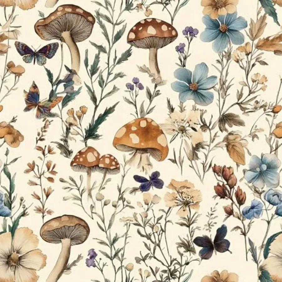 Mushroom Wallpaper Peel and Stick Vtage Floral Contact Paper " Boho Self Adhesive Removable Wallpaper Mushroom Forest Decorativ
Mushroom Wallpaper Peel and Stick Vtage Floral Contact Paper " Boho Self Adhesive Removable Wallpaper Mushroom Forest Decorativ
