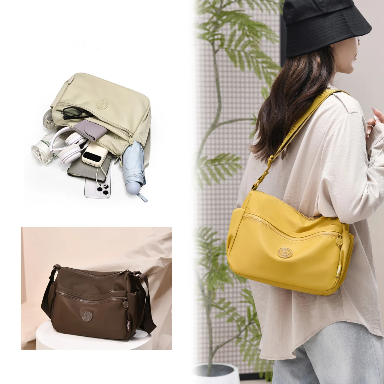 Стильная классическая женская сумка через плечо, просторная женская сумка через плечо с несколькими отделениями, легкая нейлоновая женская сумка и сумка для мамы
Стильная классическая женская сумка через плечо, просторная женская сумка через плечо с несколькими отделениями, легкая нейлоновая женская сумка и сумка для мамы