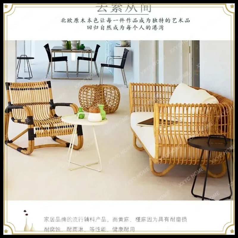 X-S Outdoor sofa balcony villa courtyard leisure rattan chair double rattan sofa coffee table combination waterproof HG
X-S Outdoor sofa balcony villa courtyard leisure rattan chair double rattan sofa coffee table combination waterproof HG