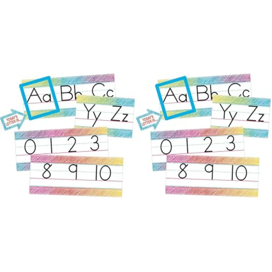 Colorful Scribble Alphabet Line Bulletin Board Pack of 2
Colorful Scribble Alphabet Line Bulletin Board Pack of 2
