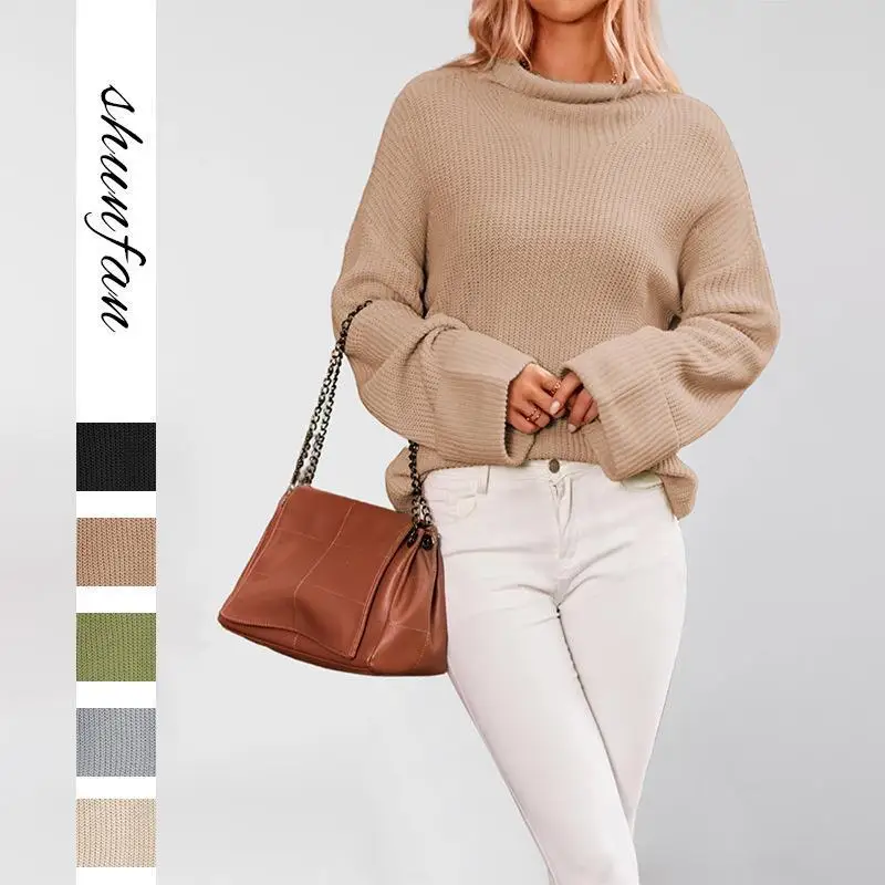 2025 New Women's Knitted Long Sve round Ne Sweater Pure Color Bell Sve Top Thiened Autumn Winter Faion Ladies' Wear
2025 New Women's Knitted Long Sve round Ne Sweater Pure Color Bell Sve Top Thiened Autumn Winter Faion Ladies' Wear