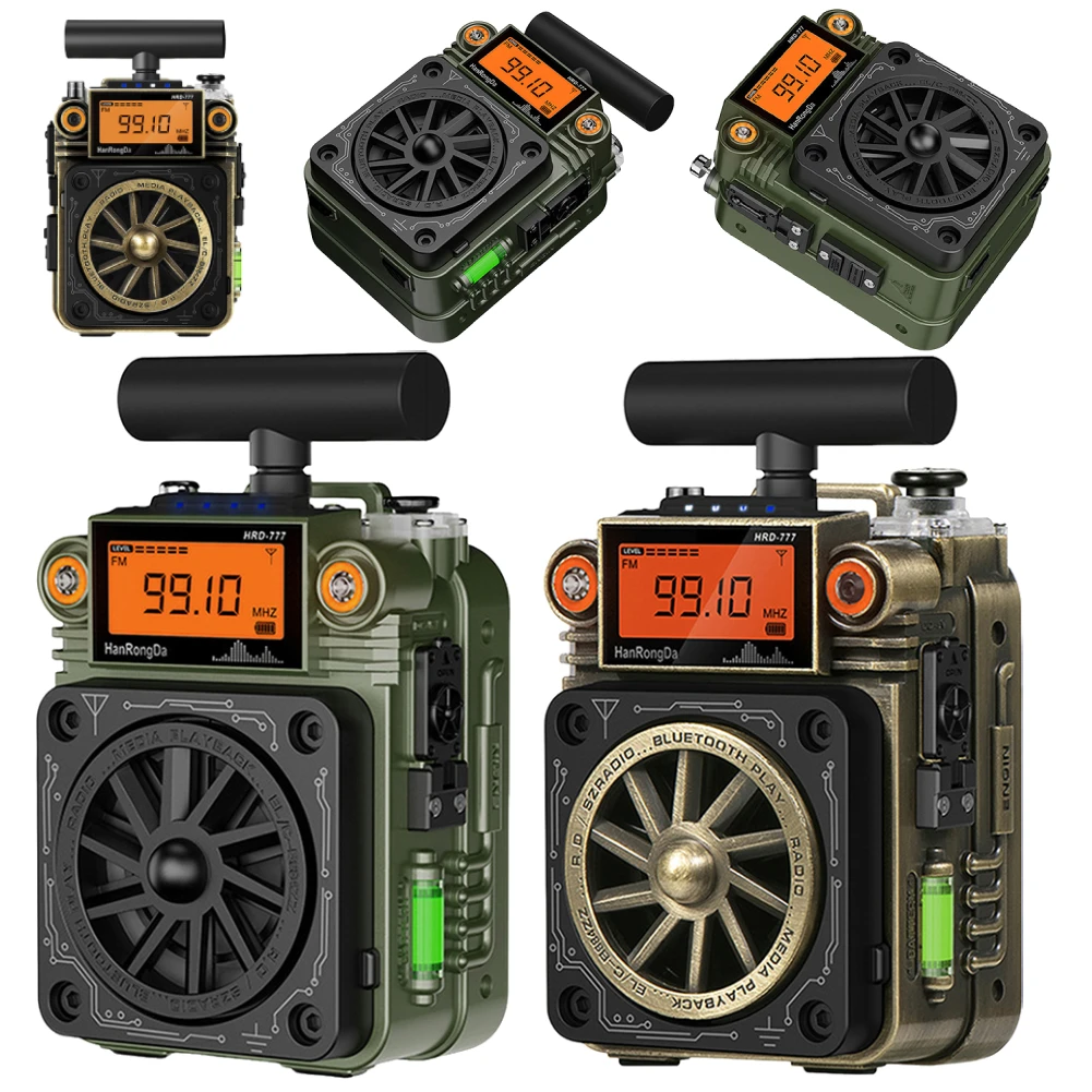 HRD-777 Emergency Radio FM MW SW VHF WB Full-Band Bluetooth Radio Fingertip Gyroscope Mini Radio Multi-Function Mini Speaker
HRD-777 Emergency Radio FM MW SW VHF WB Full-Band Bluetooth Radio Fingertip Gyroscope Mini Radio Multi-Function Mini Speaker