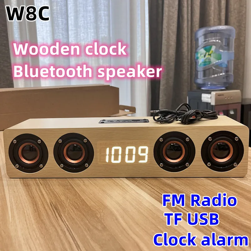 Деревянные Bluetooth-колонки для компьютера, мощная ТВ-саундбар, Бумбокс с четырьмя громкоговорителями, часами, будильником, сабвуфером для системы домашнего кинотеатра
Деревянные Bluetooth-колонки для компьютера, мощная ТВ-саундбар, Бумбокс с четырьмя громкоговорителями, часами, будильником, сабвуфером для системы домашнего кинотеатра
