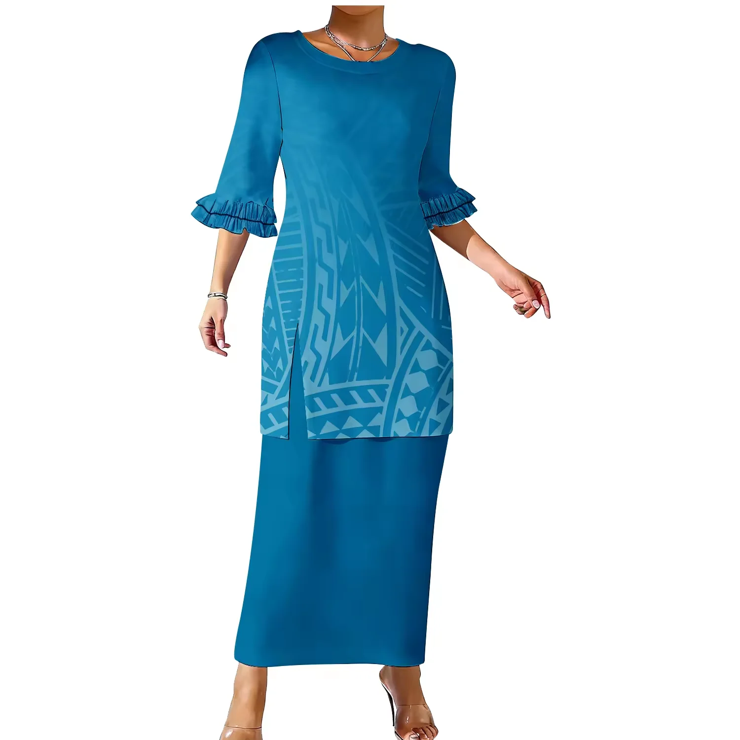 Индивидуальный дизайн с вашим логотипом: зеленое женское платье для выпускного вечера Puletasi Samoa, двухслойное, с коротким рукавом, полинезийская одежда, 2 предмета.
Индивидуальный дизайн с вашим логотипом: зеленое женское платье для выпускного вечера Puletasi Samoa, двухслойное, с коротким рукавом, полинезийская одежда, 2 предмета.