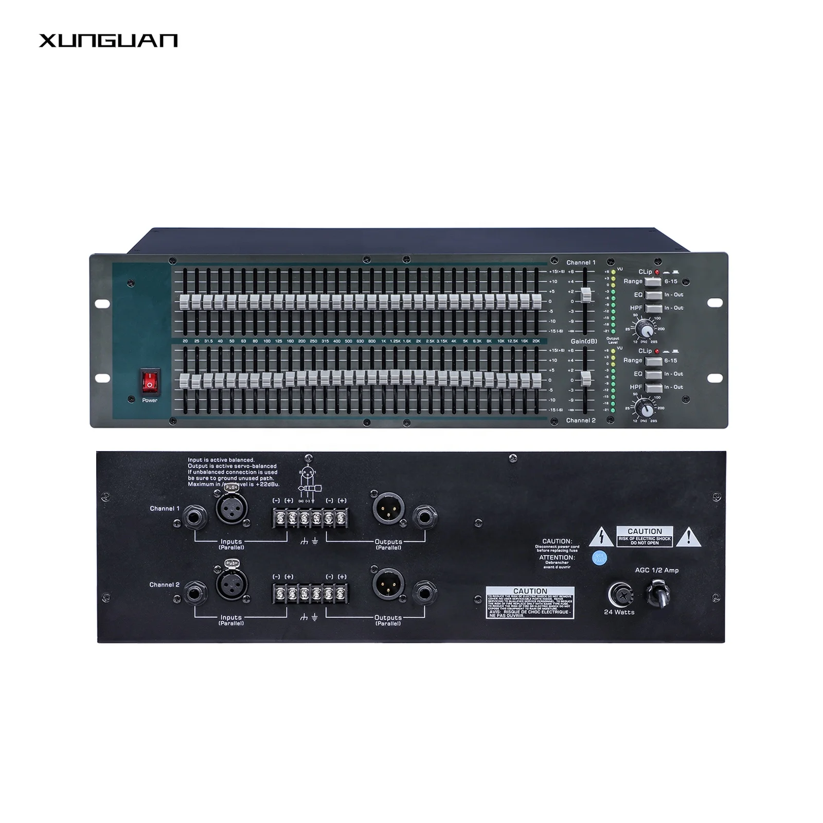GQX3102 Professional Audio Graphic Equalizer 2U Audio Processor Sound Equipment for Stage Performance
GQX3102 Professional Audio Graphic Equalizer 2U Audio Processor Sound Equipment for Stage Performance