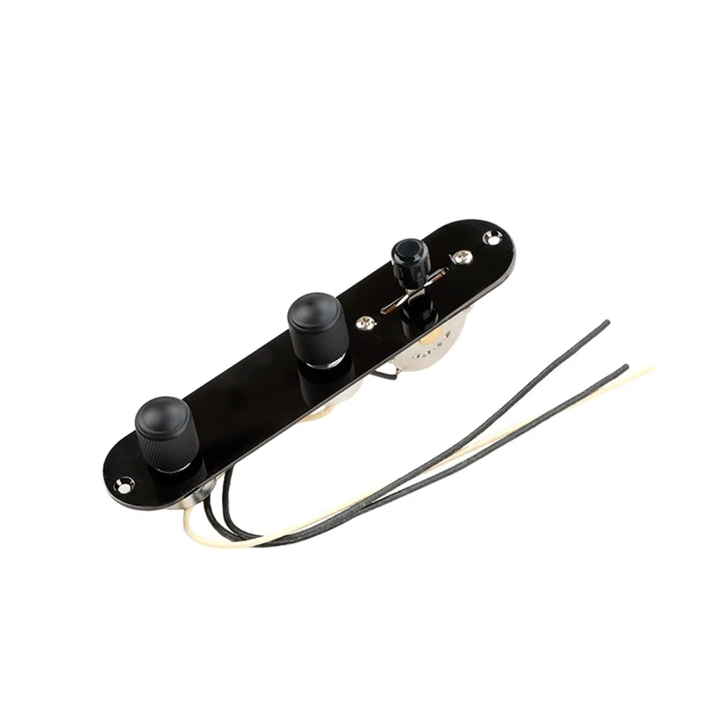 3 Way Prewired Control Plate Wiring Harness Switch Knobs For TL Guitar Replacement Parts Black
3 Way Prewired Control Plate Wiring Harness Switch Knobs For TL Guitar Replacement Parts Black