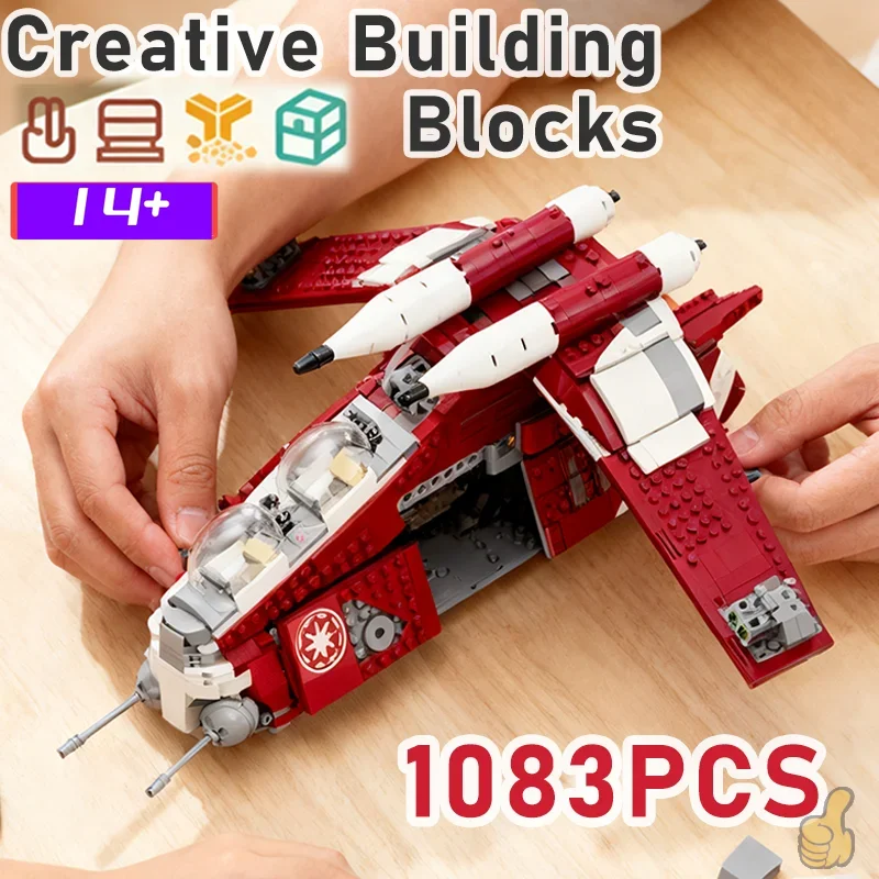 In stock 1083PCS Galaxy Ship Model Building Blocks Set Creative DIY Bricks MOC-75354 Toy For Boy Girls Birthday Christma Gifts
In stock 1083PCS Galaxy Ship Model Building Blocks Set Creative DIY Bricks MOC-75354 Toy For Boy Girls Birthday Christma Gifts