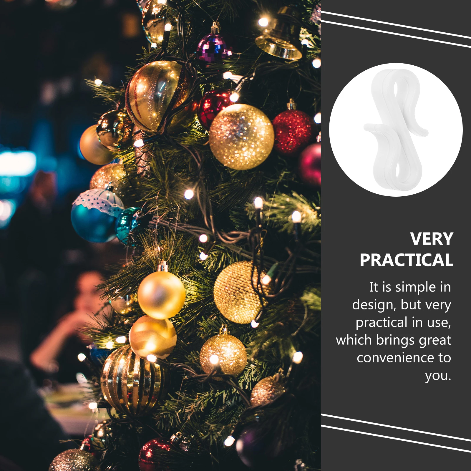 50Pcs Weatherproof S Shaped Gutter Clips Hooks for Christmas Lights Outdoor Holiday Decorations Christmas Light Clips
50Pcs Weatherproof S Shaped Gutter Clips Hooks for Christmas Lights Outdoor Holiday Decorations Christmas Light Clips