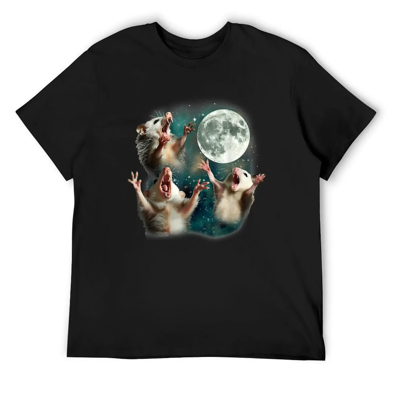 Funny Possum Moon Shirt, 3 Opossum Funny Weird Cursed Meme T-Shirt sweat animal prinfor boys plus size tops T-shirt men 
Funny Possum Moon Shirt, 3 Opossum Funny Weird Cursed Meme T-Shirt sweat animal prinfor boys plus size tops T-shirt men