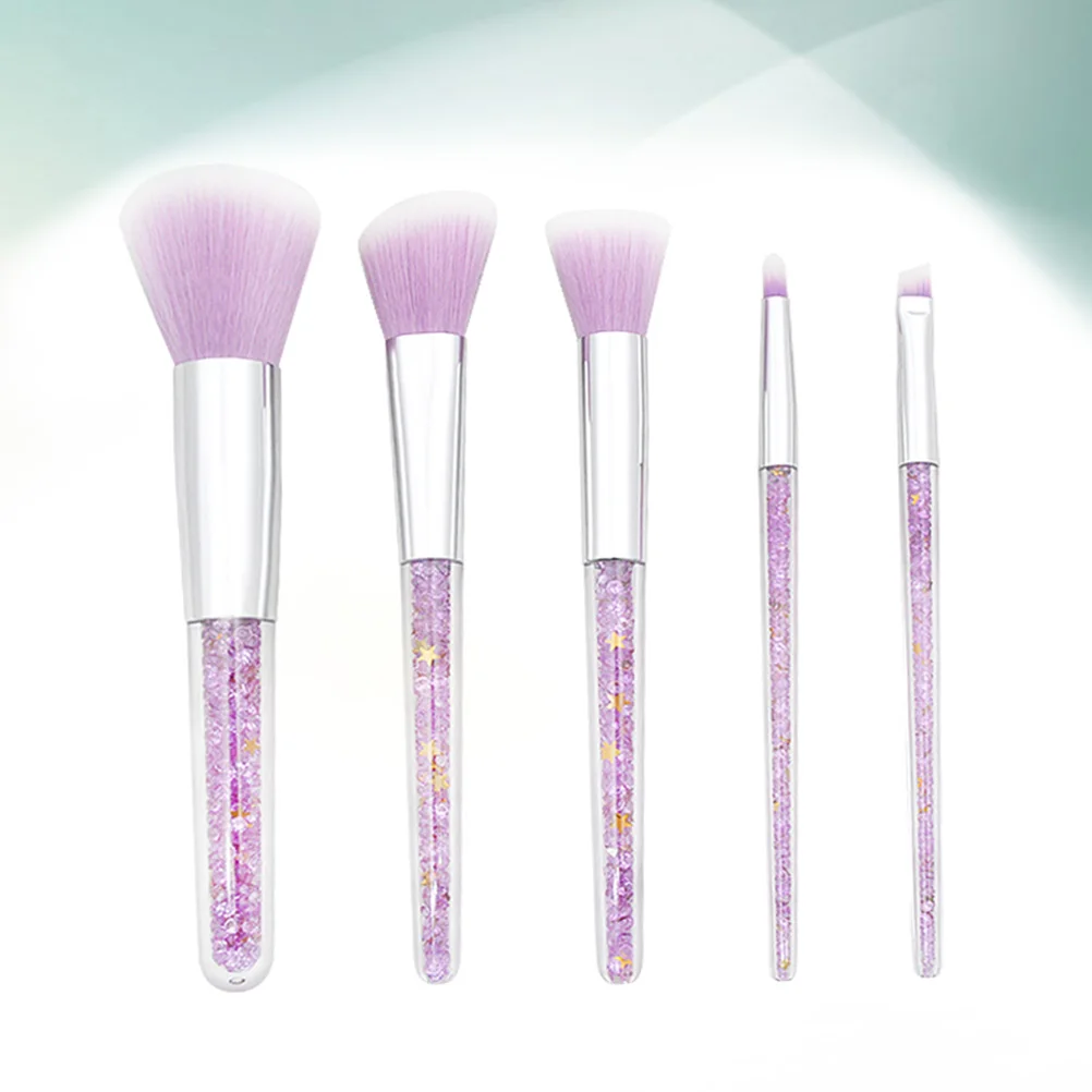 5 pcs Professional Makeup Brushes Set Bristles Brush for Eyeshadow Powder Application Comfort Grip for Women
5 pcs Professional Makeup Brushes Set Bristles Brush for Eyeshadow Powder Application Comfort Grip for Women