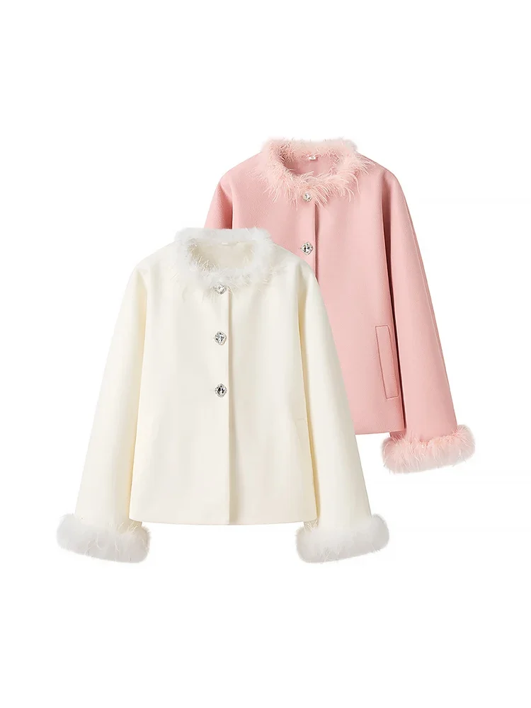 Willshela Women Fashion With Feather Solid Single Breasted Coats Vintage O-Neck Long Sleeves Female Chic Lady Outfits
Willshela Women Fashion With Feather Solid Single Breasted Coats Vintage O-Neck Long Sleeves Female Chic Lady Outfits