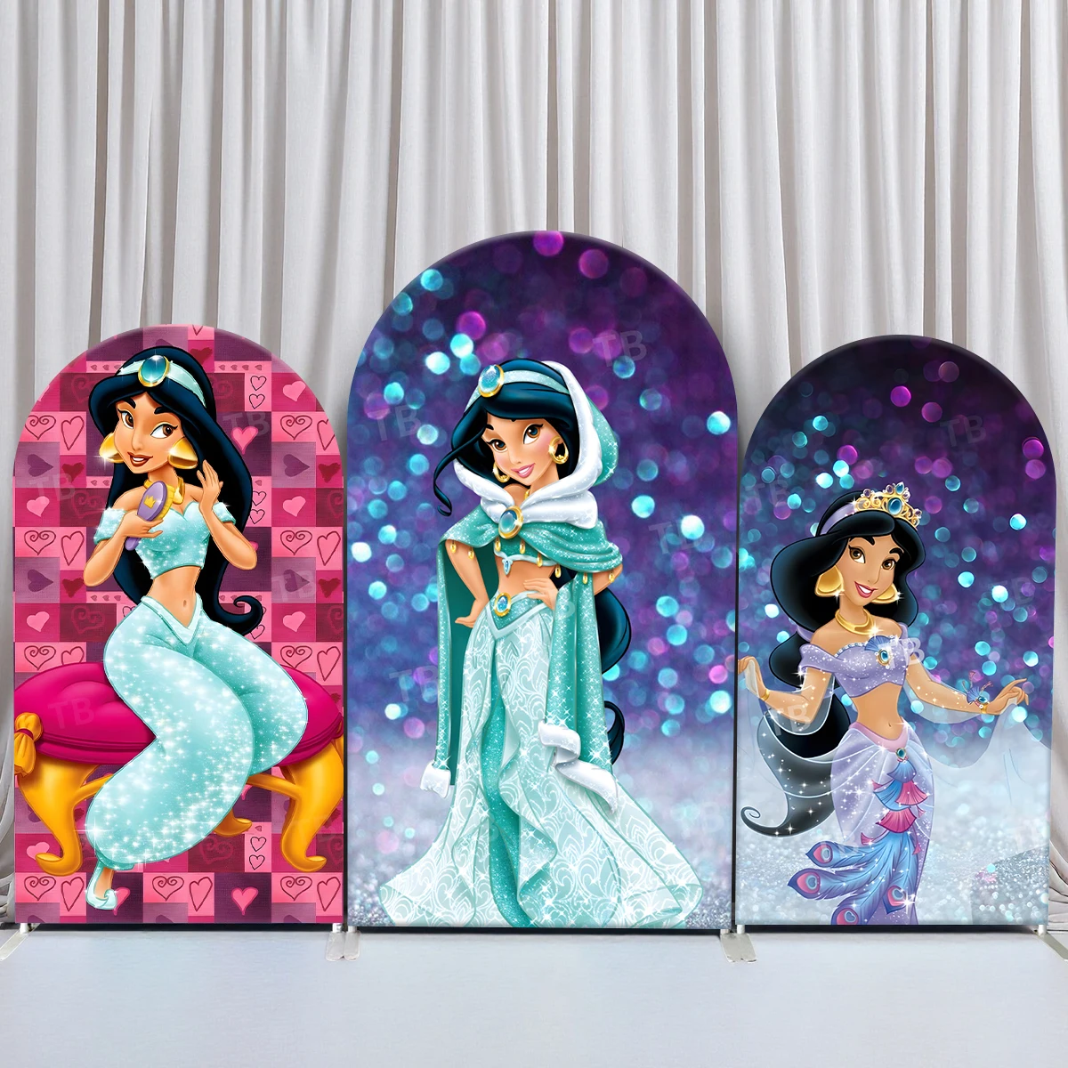 TB Disney Princess Arch Backdrop Cover Jasmine for Girls Birthday Party Decor Baby Shower Photo Background Props Elastic Fabric
TB Disney Princess Arch Backdrop Cover Jasmine for Girls Birthday Party Decor Baby Shower Photo Background Props Elastic Fabric