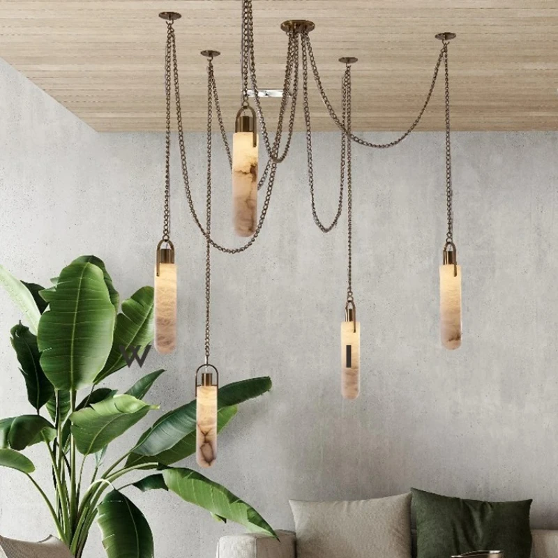Moden Cylindrical Marble Ceiling Pendant Light Iron Chain Hanging Lamps Spain Bedroom Living Room Kitchen Restaurant Chandelier
Moden Cylindrical Marble Ceiling Pendant Light Iron Chain Hanging Lamps Spain Bedroom Living Room Kitchen Restaurant Chandelier