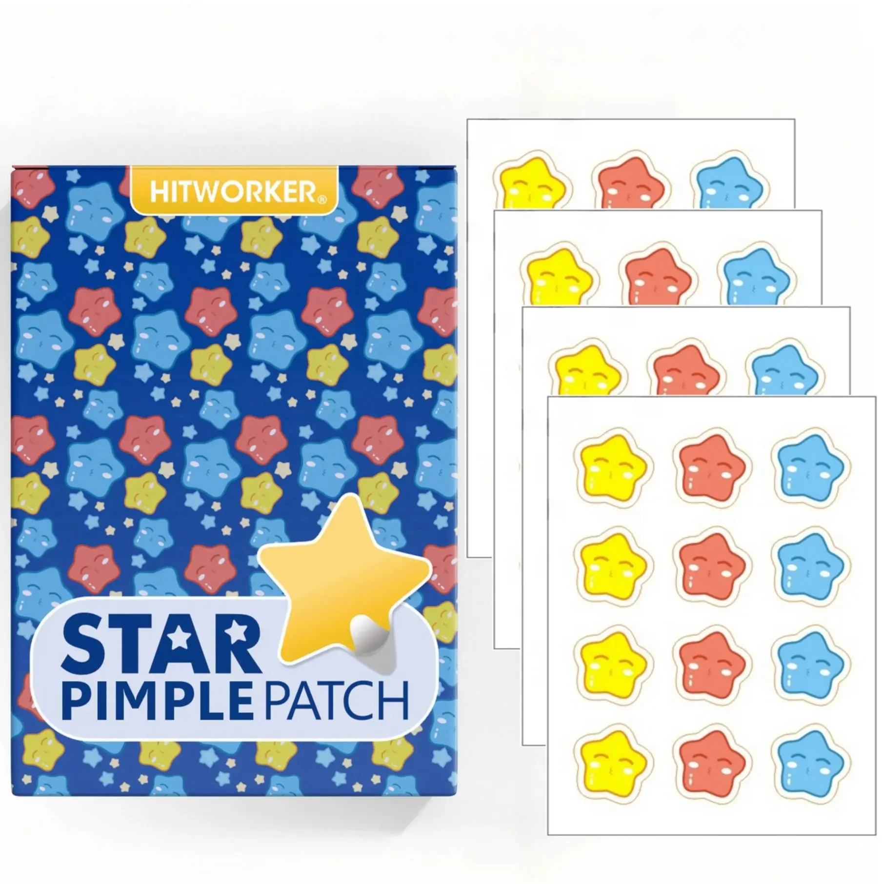 48pcs hydrogel cute star shaped acne coverage patch - alcohol free, suitable for men and women, suitable for all skin types
48pcs hydrogel cute star shaped acne coverage patch - alcohol free, suitable for men and women, suitable for all skin types