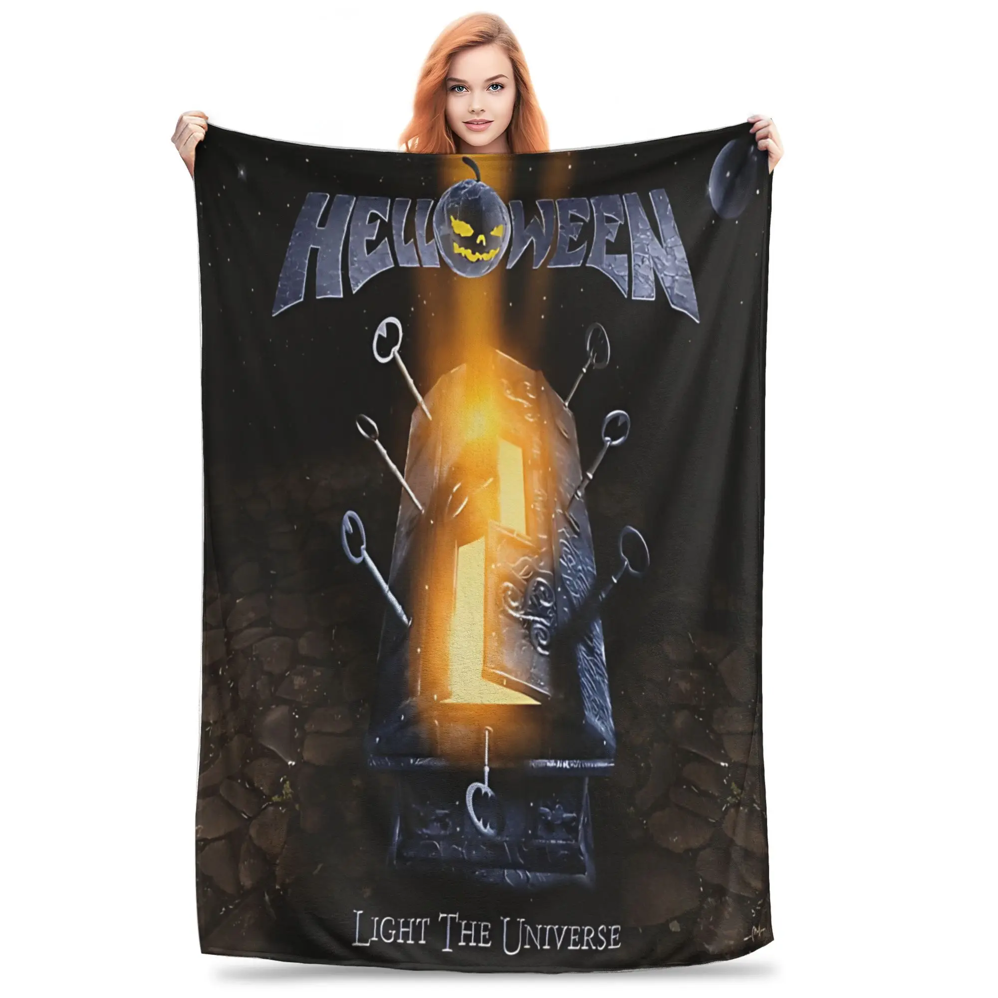 New HELLOWEEN LIGHT THE UNIVERSE Singles Blankets Soft Velvet Relax Throw Blankets Machine Washable
New HELLOWEEN LIGHT THE UNIVERSE Singles Blankets Soft Velvet Relax Throw Blankets Machine Washable