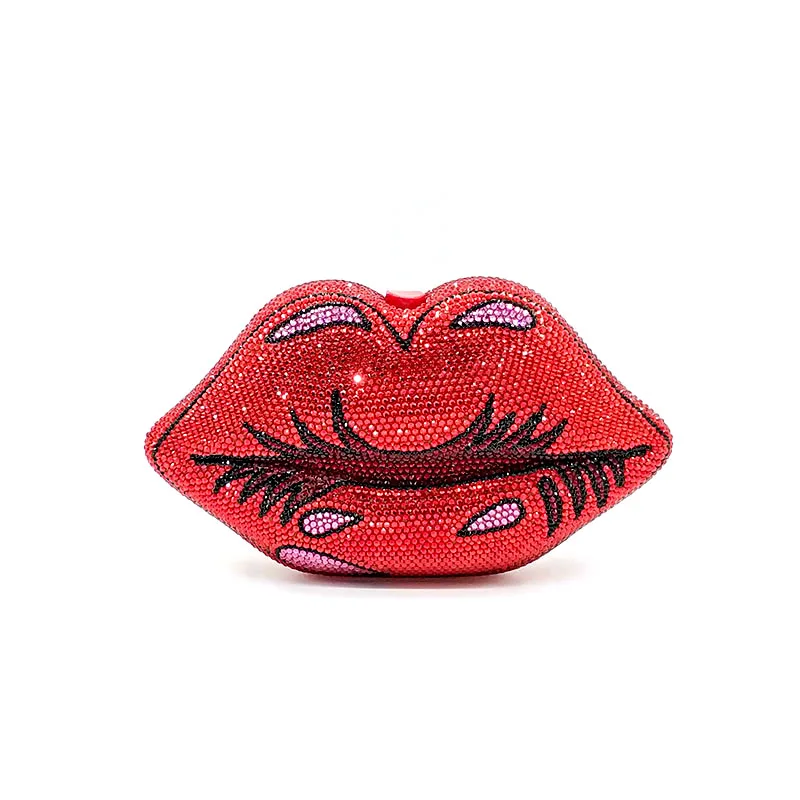 Classical Bridal wedding party purses women evening party sexy hot lip diamonds full crystal clutches purses
Classical Bridal wedding party purses women evening party sexy hot lip diamonds full crystal clutches purses