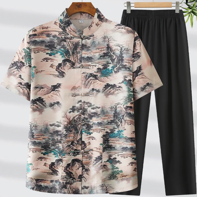 Shirts+Pants Summer 2026 Men Fashion Trend Casual Two-Piece Floral patterns Sets Men's Comfortable High-Quality Shirts
Shirts+Pants Summer 2026 Men Fashion Trend Casual Two-Piece Floral patterns Sets Men's Comfortable High-Quality Shirts
