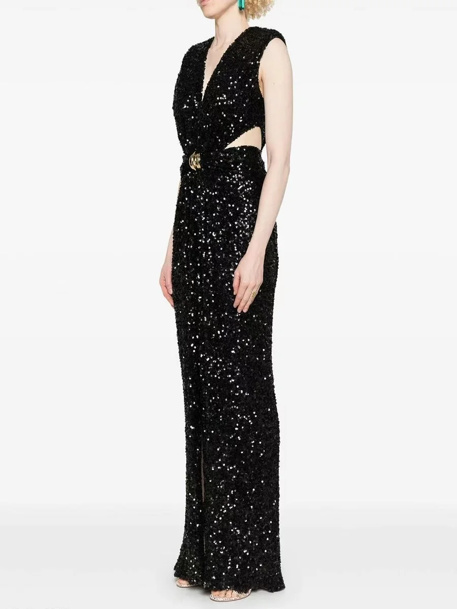 2026 Summer Women's Evening Gown — Sequin, Metal Buckle, Cutout, Sexy Maxi Dress | Y2K New Fashion Party Bodycon Dress bra
2026 Summer Women's Evening Gown — Sequin, Metal Buckle, Cutout, Sexy Maxi Dress | Y2K New Fashion Party Bodycon Dress bra