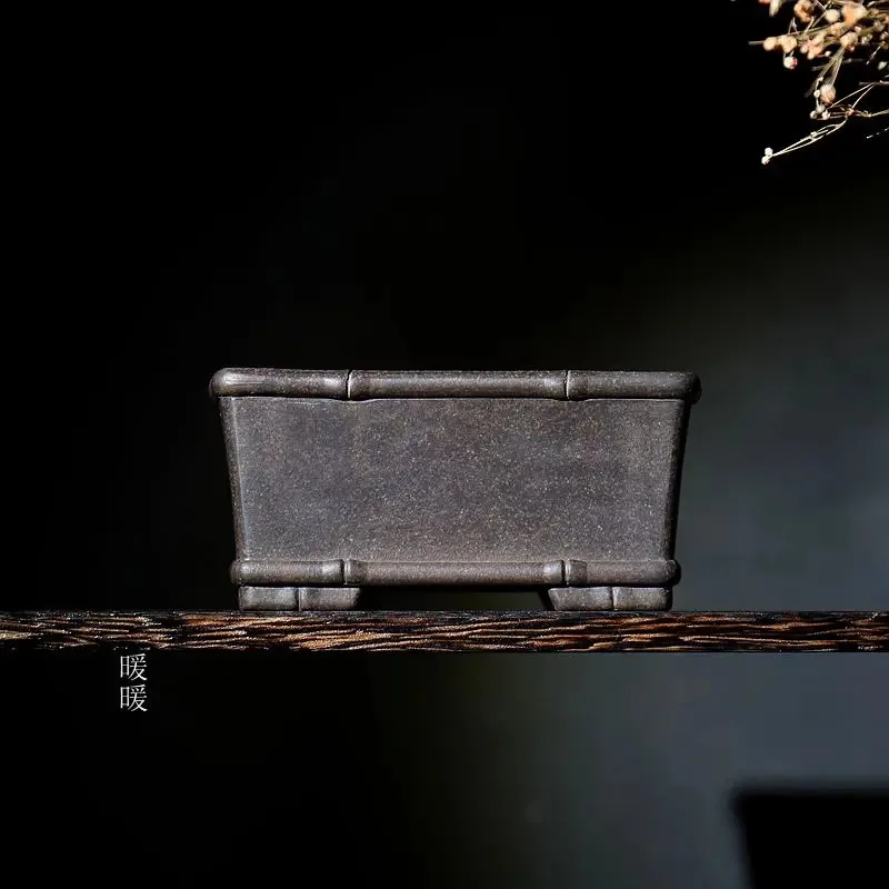 Ceramic Purple Sand Rectangle Bonsai Pot,Table Plant,Handmad Carved, Traditional Chinese Pattern,Garden Decoration
Ceramic Purple Sand Rectangle Bonsai Pot,Table Plant,Handmad Carved, Traditional Chinese Pattern,Garden Decoration