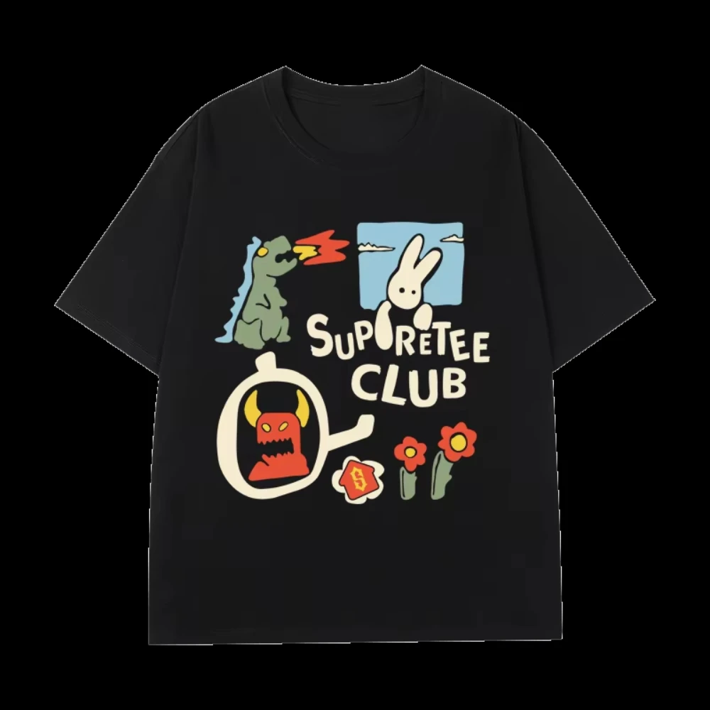 2025 модная новая уличная одежда с принтом динозавра и буквенным принтом, летняя роскошная брендовая хлопковая мужская и женская футболка с коротким рукавом
2025 модная новая уличная одежда с принтом динозавра и буквенным принтом, летняя роскошная брендовая хлопковая мужская и женская футболка с коротким рукавом