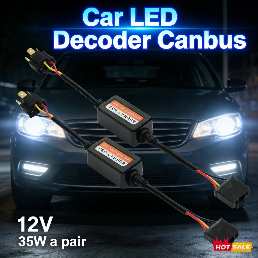New 1~4PCS LED Canbus Car Headlights Error Free Resistor for SUV Fog Lights H4 H7 H1 H11 9006 9007 Adapter Anti-Flicker Tools
New 1~4PCS LED Canbus Car Headlights Error Free Resistor for SUV Fog Lights H4 H7 H1 H11 9006 9007 Adapter Anti-Flicker Tools