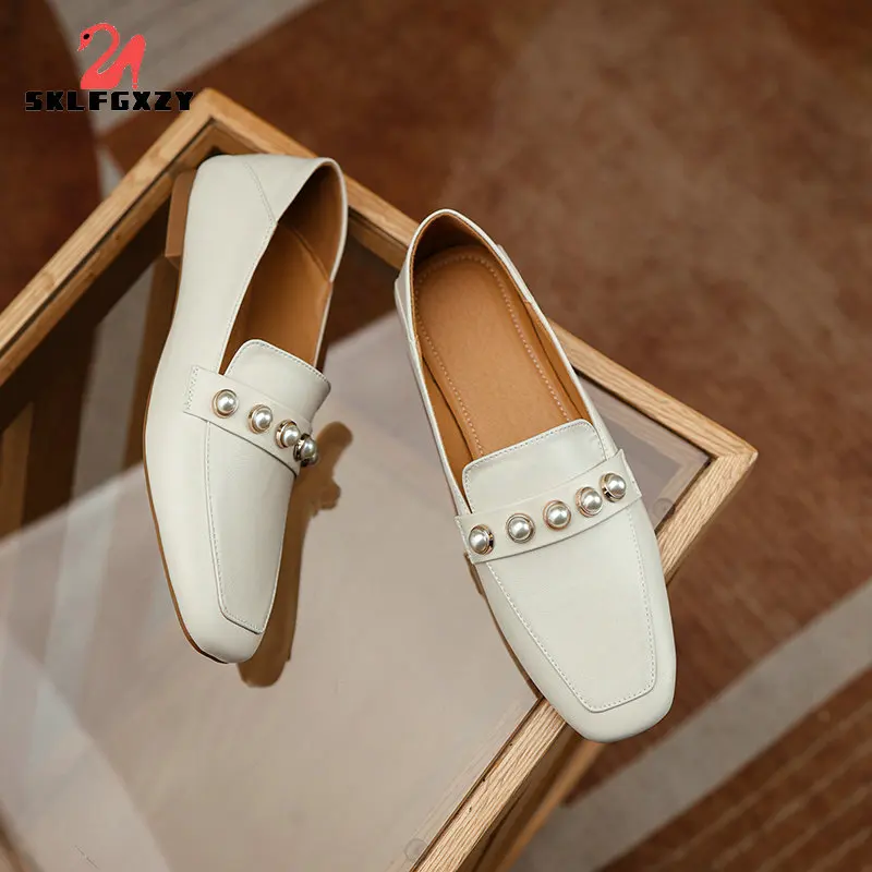2022 Spring New Genuine Leather Mules Soft Loafers Designer Ladies Moccasins Women Casual Shoes Pumps
2022 Spring New Genuine Leather Mules Soft Loafers Designer Ladies Moccasins Women Casual Shoes Pumps