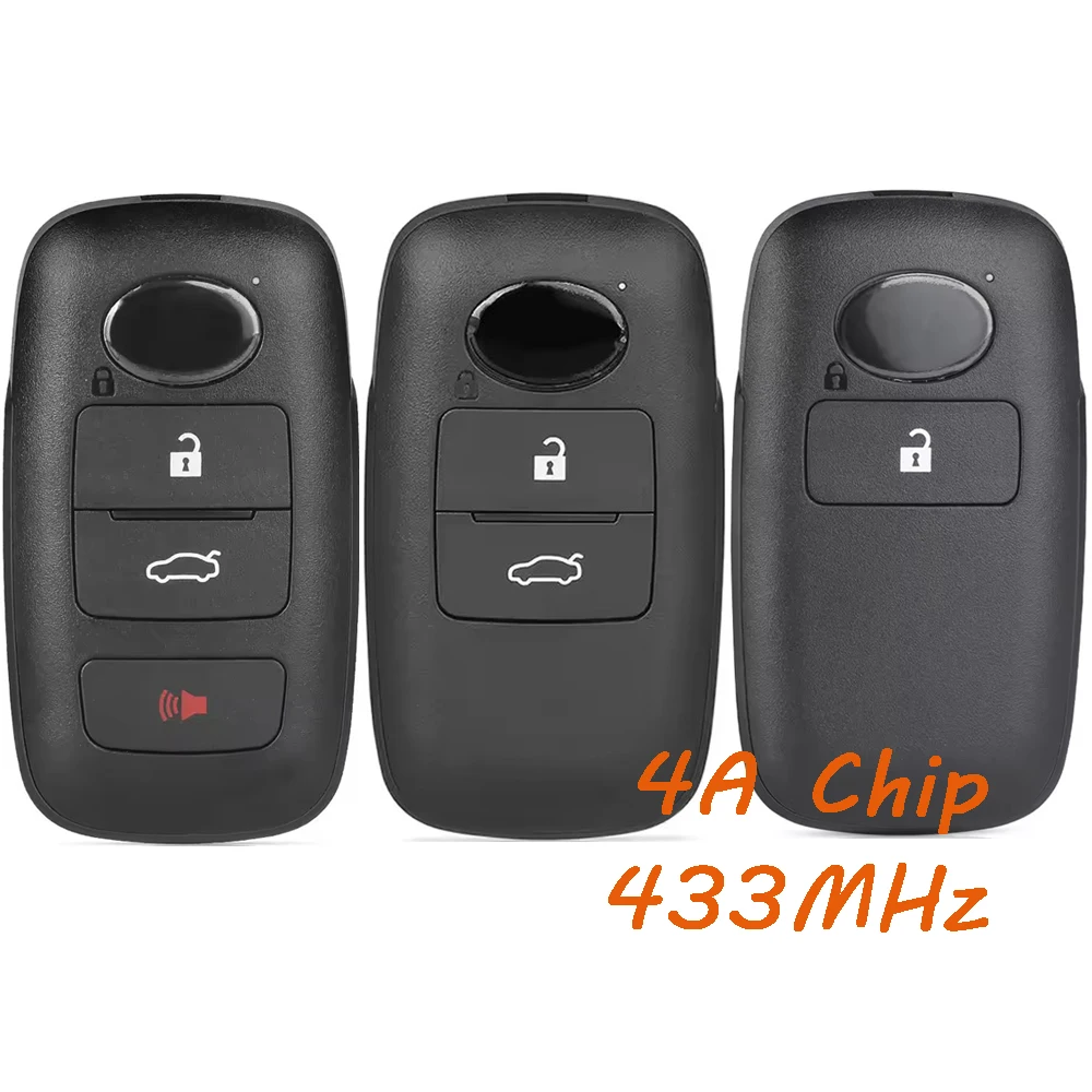 KEYECU 89994-BZ050 89994-BZ170 89994-BZ041 Smart Keyless Prox Remote Key Fob for Toyota Raize Rocky 2/3 Buttons 433MHz 4A Chip
KEYECU 89994-BZ050 89994-BZ170 89994-BZ041 Smart Keyless Prox Remote Key Fob for Toyota Raize Rocky 2/3 Buttons 433MHz 4A Chip