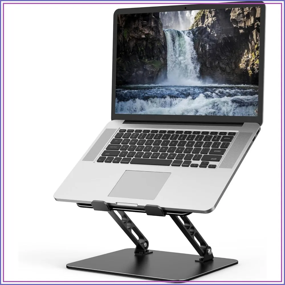 Adjustable Laptop Stand for Desk, Metal Foldable Riser, Portable Notebook Holder, Ventilated Cooling Compatible 10-15.6"
Adjustable Laptop Stand for Desk, Metal Foldable Riser, Portable Notebook Holder, Ventilated Cooling Compatible 10-15.6"