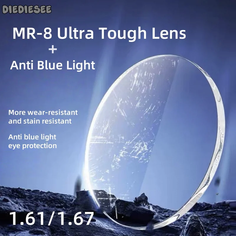 DIEDIESEE 1.61/1.67MR-8 Index Super Tough Lenses Non Spherical Multifocal Progressive Myopia And Hyperopia Prescription Lenses
DIEDIESEE 1.61/1.67MR-8 Index Super Tough Lenses Non Spherical Multifocal Progressive Myopia And Hyperopia Prescription Lenses