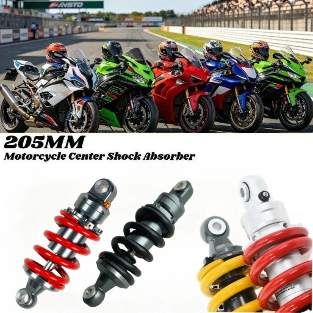 Универсальный задний амортизатор 205 мм для мотоциклов HONDA MSX125, YAMAHA, Kawasaki, Suzuki. Высококачественный амортизатор.
Универсальный задний амортизатор 205 мм для мотоциклов HONDA MSX125, YAMAHA, Kawasaki, Suzuki. Высококачественный амортизатор.