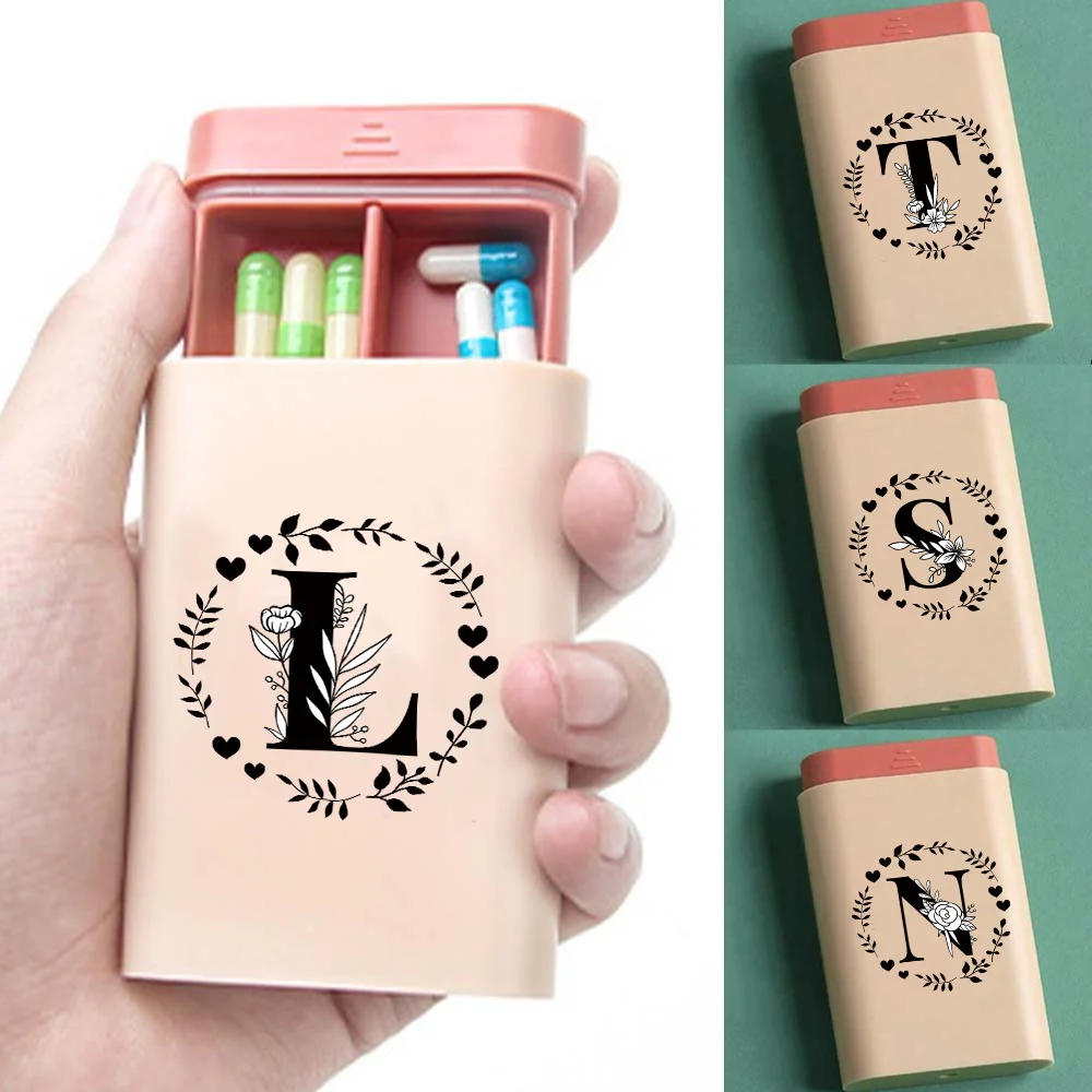Pocket Pill Box Tablet Storage Container Portable Medicine Pill Organizer Travel Drug Case Dispenser Garland Letter Pattern
Pocket Pill Box Tablet Storage Container Portable Medicine Pill Organizer Travel Drug Case Dispenser Garland Letter Pattern
