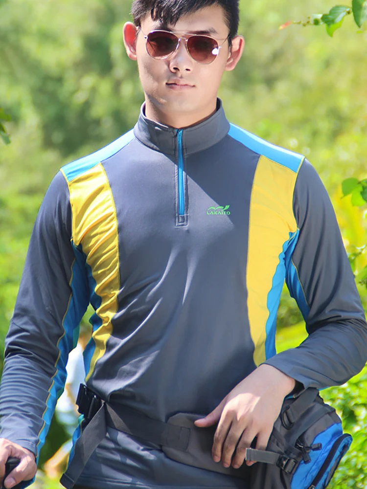 Hiking T-shirts Outdoor Fleece Bottoming Shirt Men's Thickened Long-sleeved T-shirt Standing Collar Elastic Sports Warm Clothing
Hiking T-shirts Outdoor Fleece Bottoming Shirt Men's Thickened Long-sleeved T-shirt Standing Collar Elastic Sports Warm Clothing