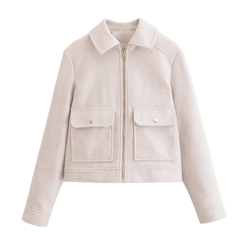 YENKYE Women Front Zipper Woolen Jacket New 2025 Autumn Long Sleeve Pockets Outerwear Short Street Elegant Coat
YENKYE Women Front Zipper Woolen Jacket New 2025 Autumn Long Sleeve Pockets Outerwear Short Street Elegant Coat