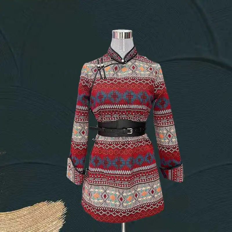 Fall 2025 New Mongolian Robe Dress Women's Ethnic Style Long Sleeve Skirt Mid-Length Casual Clothes
Fall 2025 New Mongolian Robe Dress Women's Ethnic Style Long Sleeve Skirt Mid-Length Casual Clothes